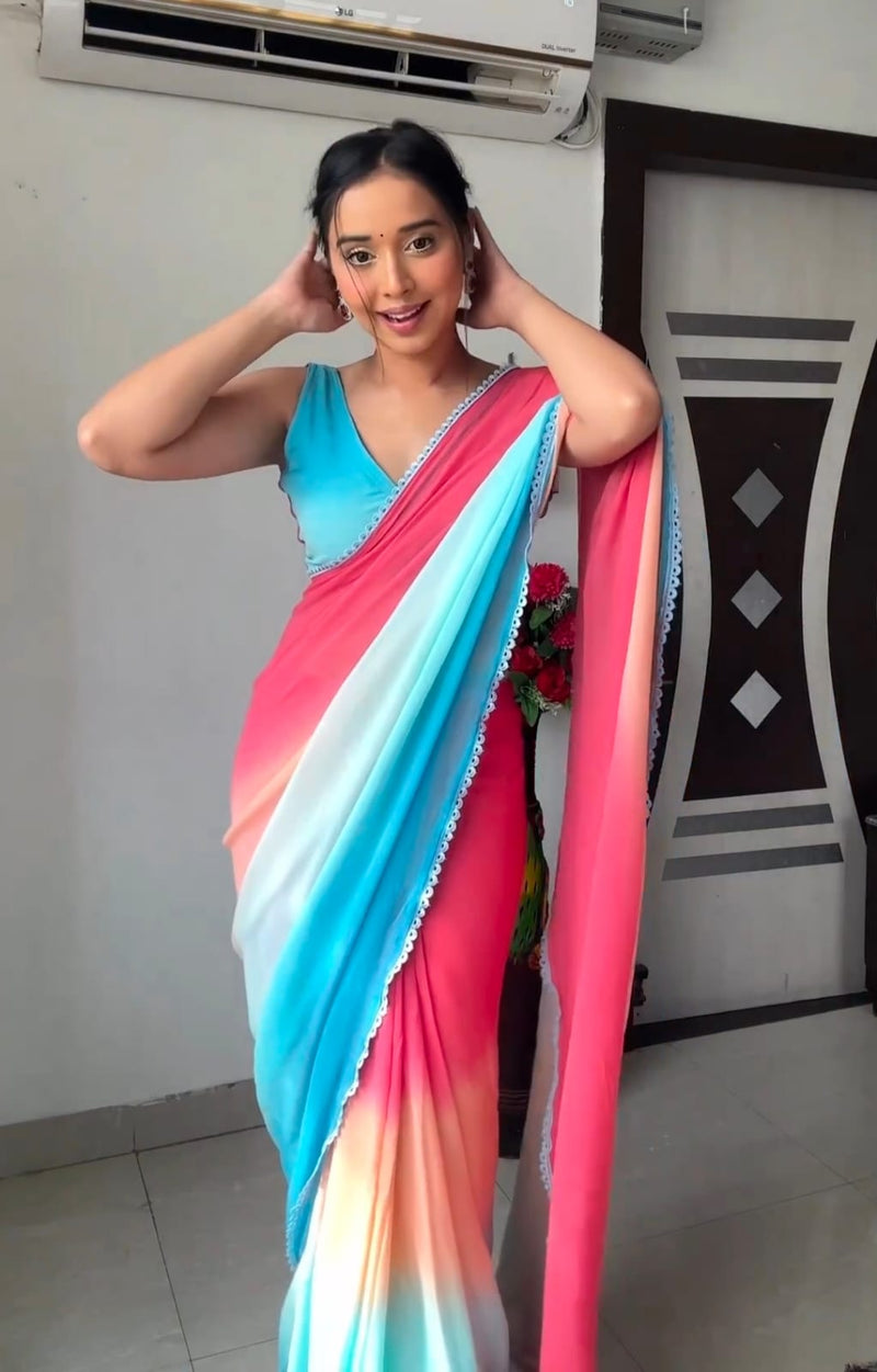 Alia Bhatt Inspired Ready To Wear Saree – Orgenza Store