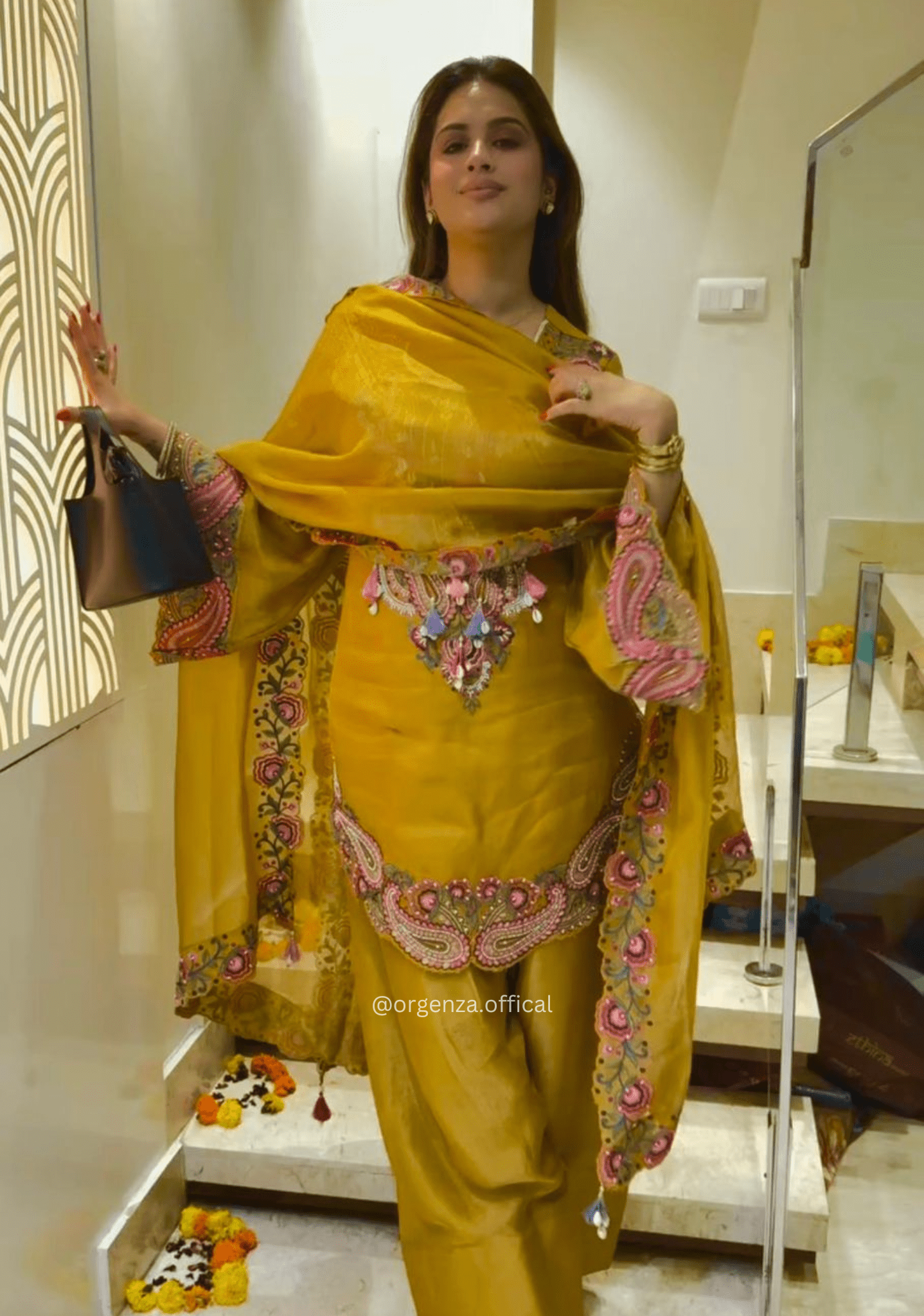 Elegant Pure Heavy Georgette Farshi Suit Set - Orgenza Store - digisoch