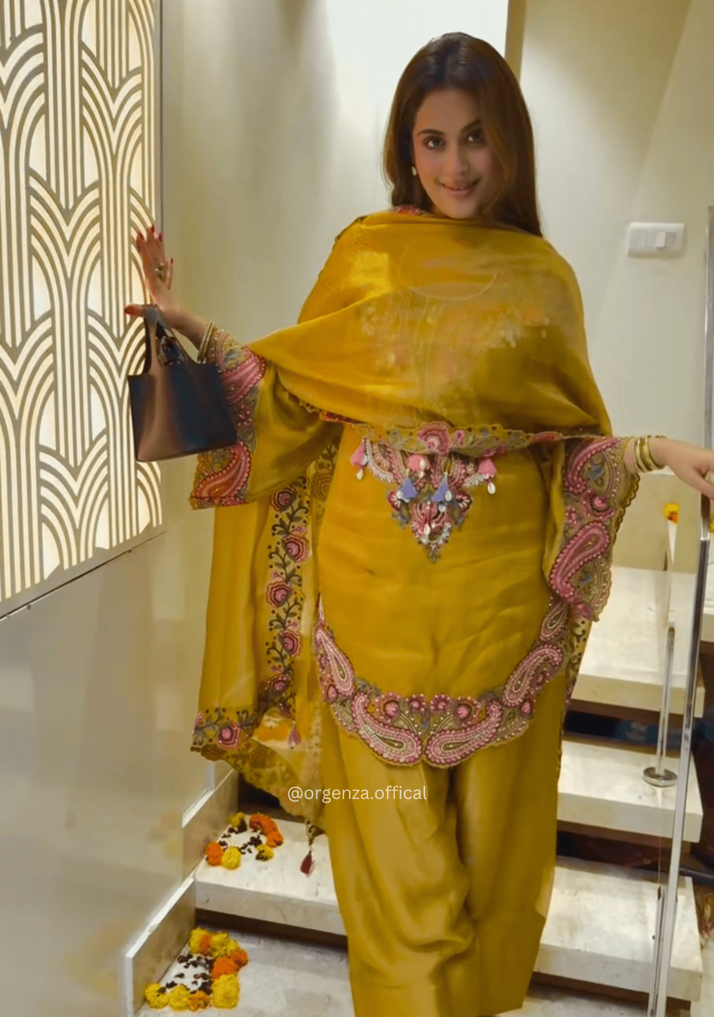 Elegant Pure Heavy Georgette Farshi Suit Set - Orgenza Store - digisoch