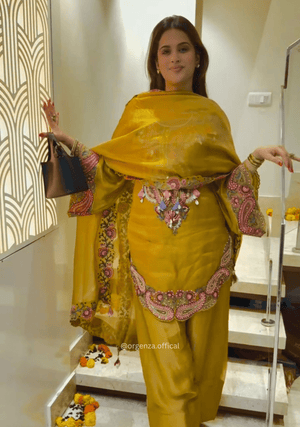 Elegant Pure Heavy Georgette Farshi Suit Set - Orgenza Store - digisoch