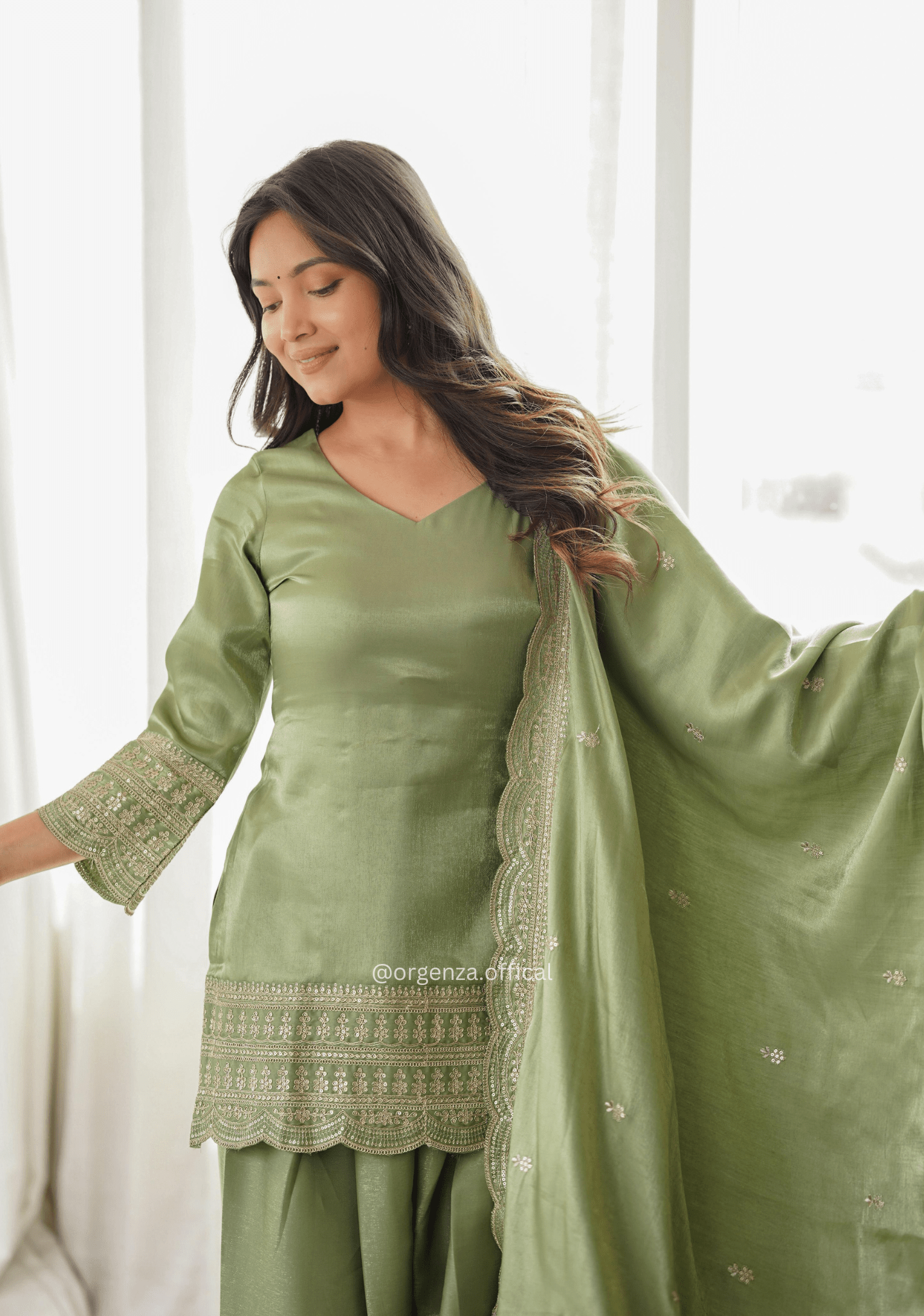 Glass Roman Silk Traditional Farshi Suit - Orgenza Store - digisoch