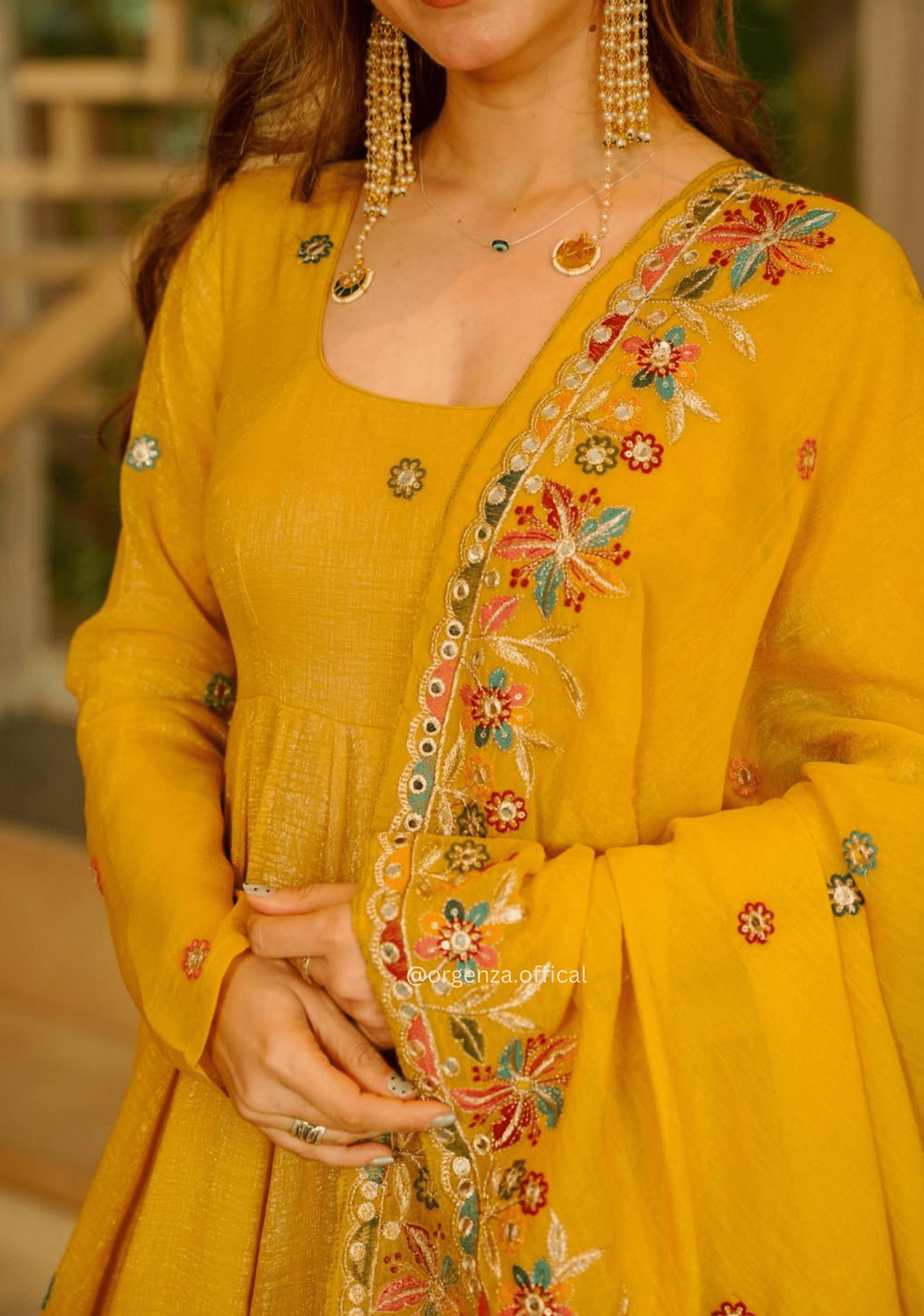 Premium Crunchy Silk Anarkali Sharara Suit Set - Orgenza Store - digisoch