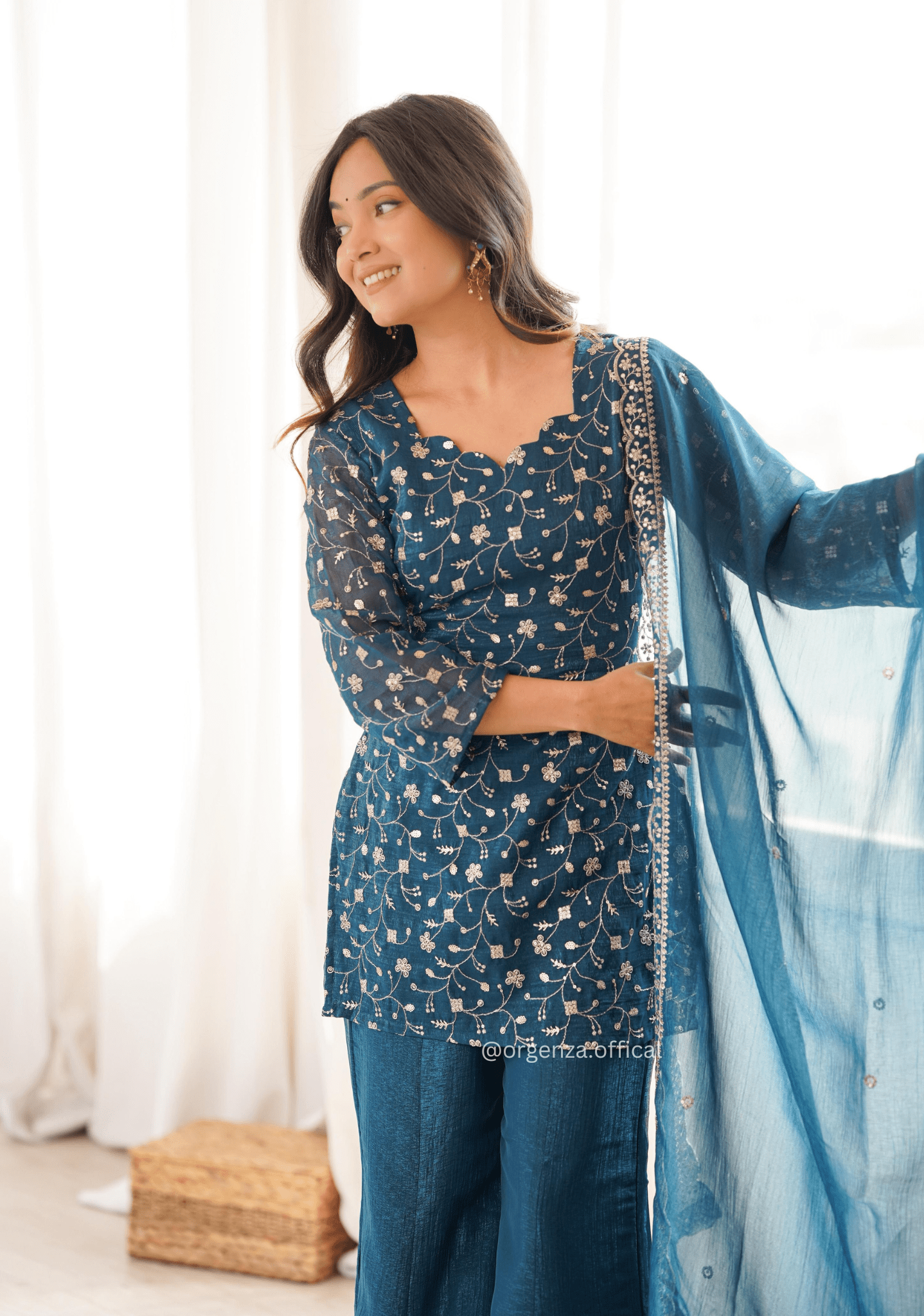 Premium Crunchy Silk Embroidered Suit Set - Orgenza Store - digisoch