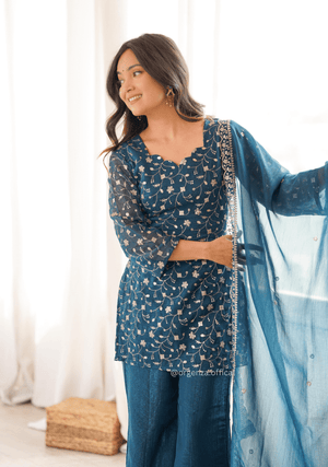 Premium Crunchy Silk Embroidered Suit Set - Orgenza Store - digisoch