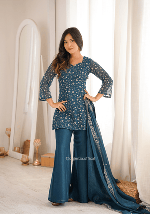 Premium Crunchy Silk Embroidered Suit Set - Orgenza Store - digisoch