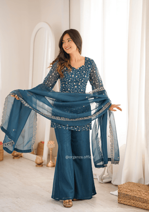 Premium Crunchy Silk Embroidered Suit Set - Orgenza Store - digisoch