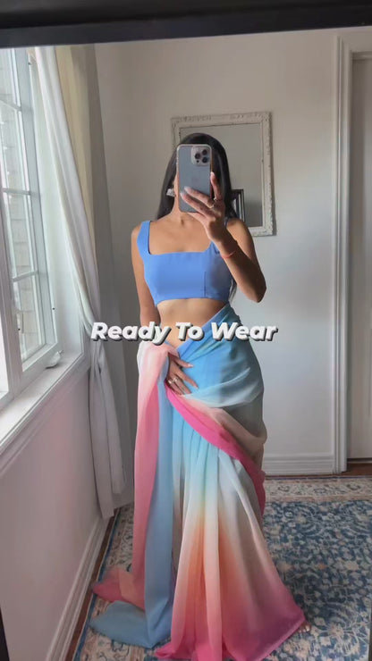 Alia Bhatt Inspired Ready To Wear Saree