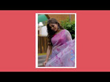 Lavender Colour Digital Print Saree