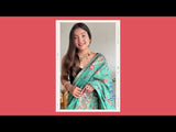 Pure Pashmina Kachi Weaving Kashmiri Silk Saree
