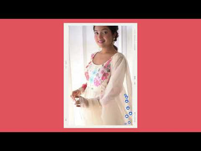 Pure Organza Anarkali Kurtis