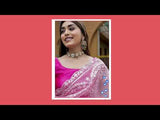 Baby Pink Soft Organza Saree With Sequence Work