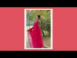 Pure Organza Silk Saree With Readymade Blouse