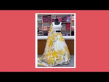 Yellow Colour Organza Silk Lehenga Choli