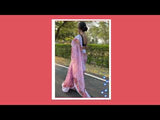 Lavender Organza Saree With Chikankari Work