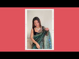 Pure Organza Silk Saree With Hand Work