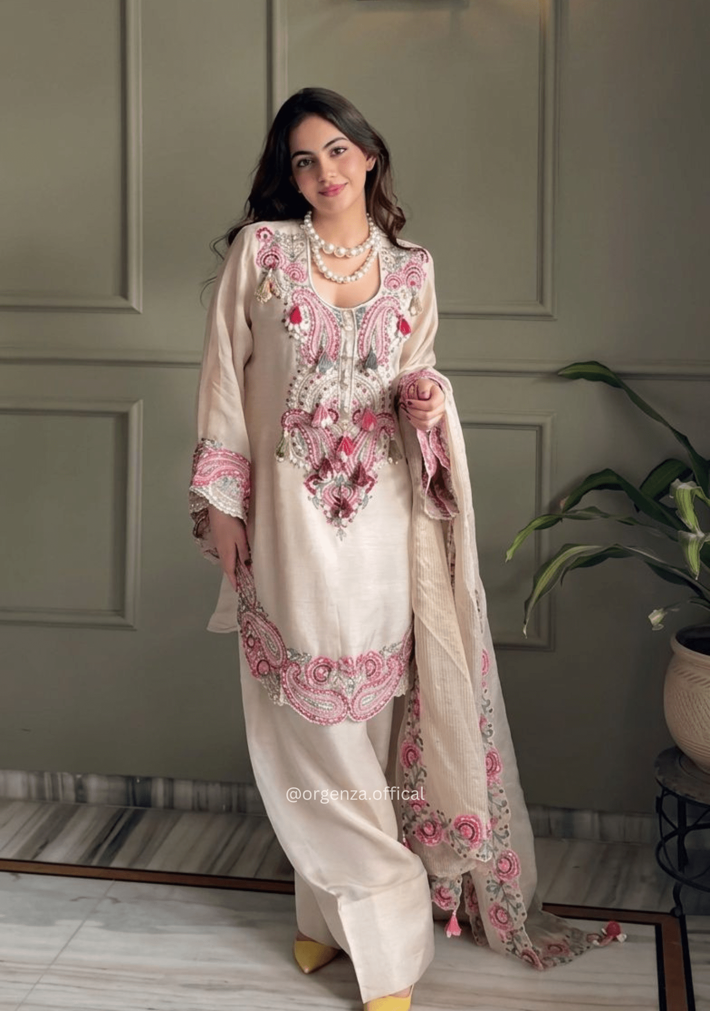 Pure Heavy Georgette Farshi Suit Set - Orgenza Store - digisoch