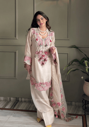 Pure Heavy Georgette Farshi Suit Set - Orgenza Store - digisoch