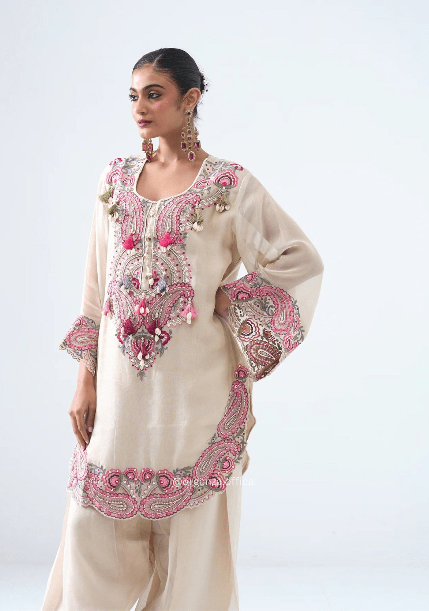 Pure Heavy Georgette Farshi Suit Set - Orgenza Store - digisoch