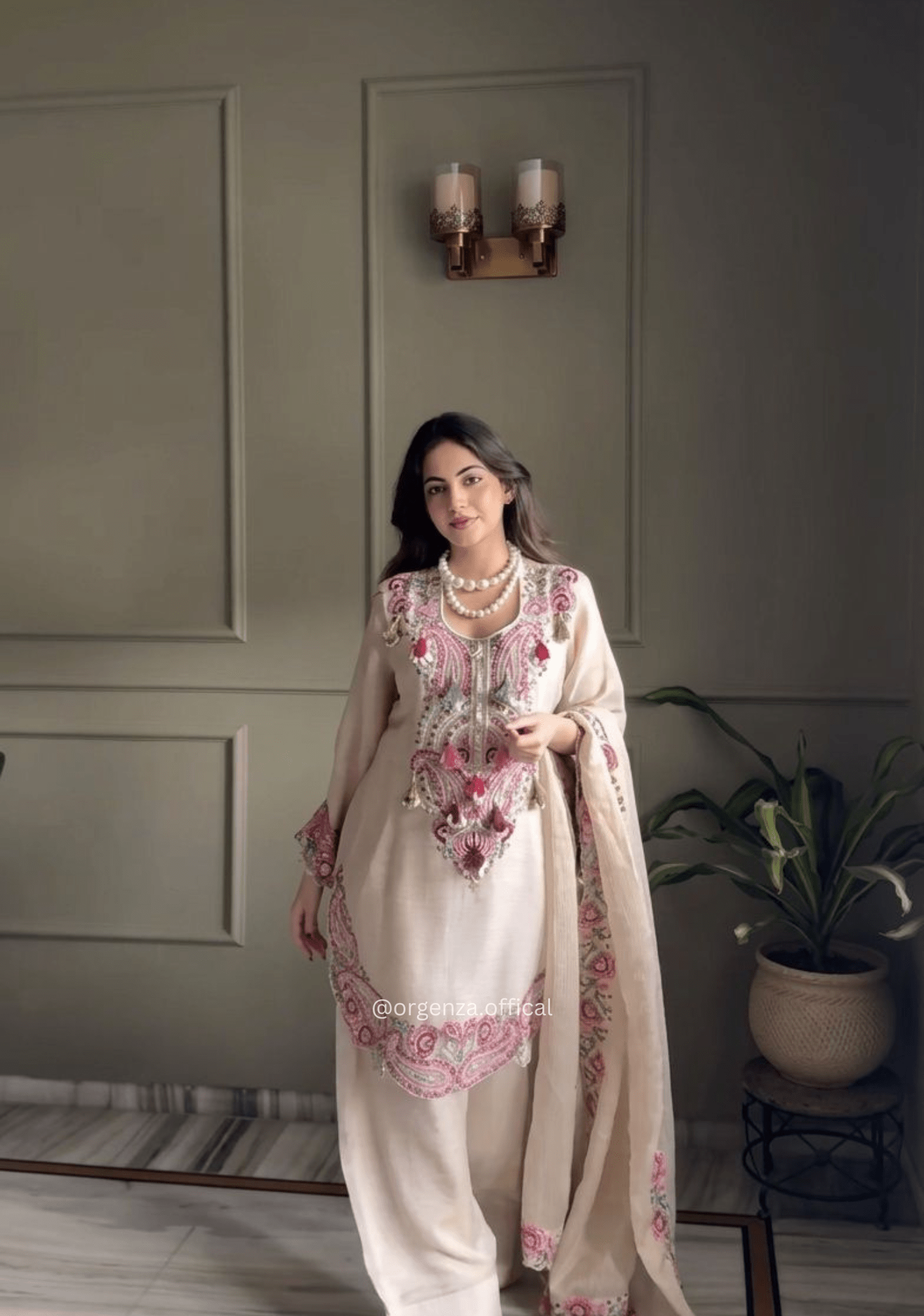 Pure Heavy Georgette Farshi Suit Set - Orgenza Store - digisoch