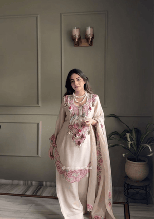 Pure Heavy Georgette Farshi Suit Set - Orgenza Store - digisoch