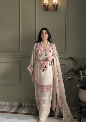 Pure Heavy Georgette Farshi Suit Set - Orgenza Store - digisoch