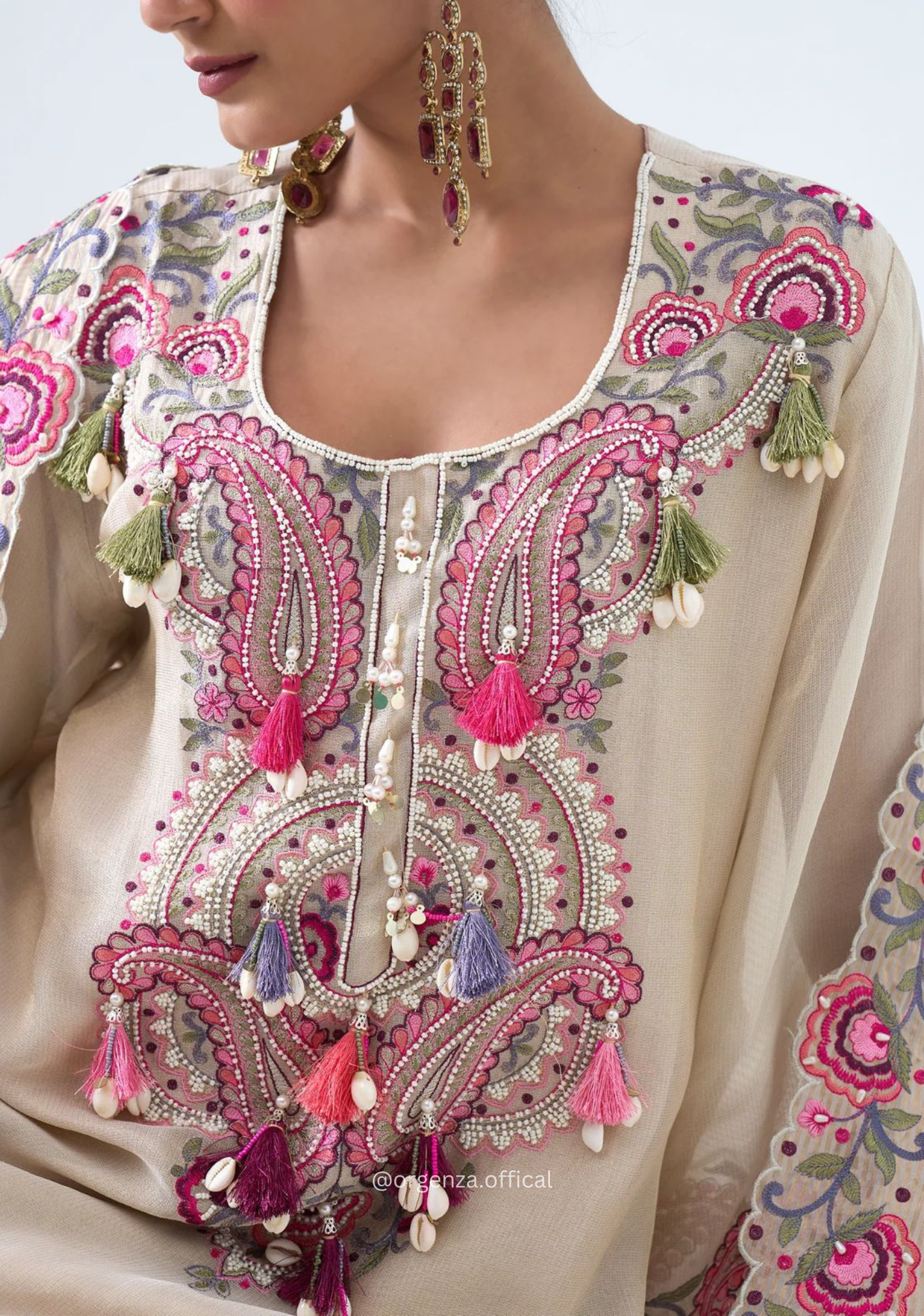 Pure Heavy Georgette Farshi Suit Set - Orgenza Store - digisoch