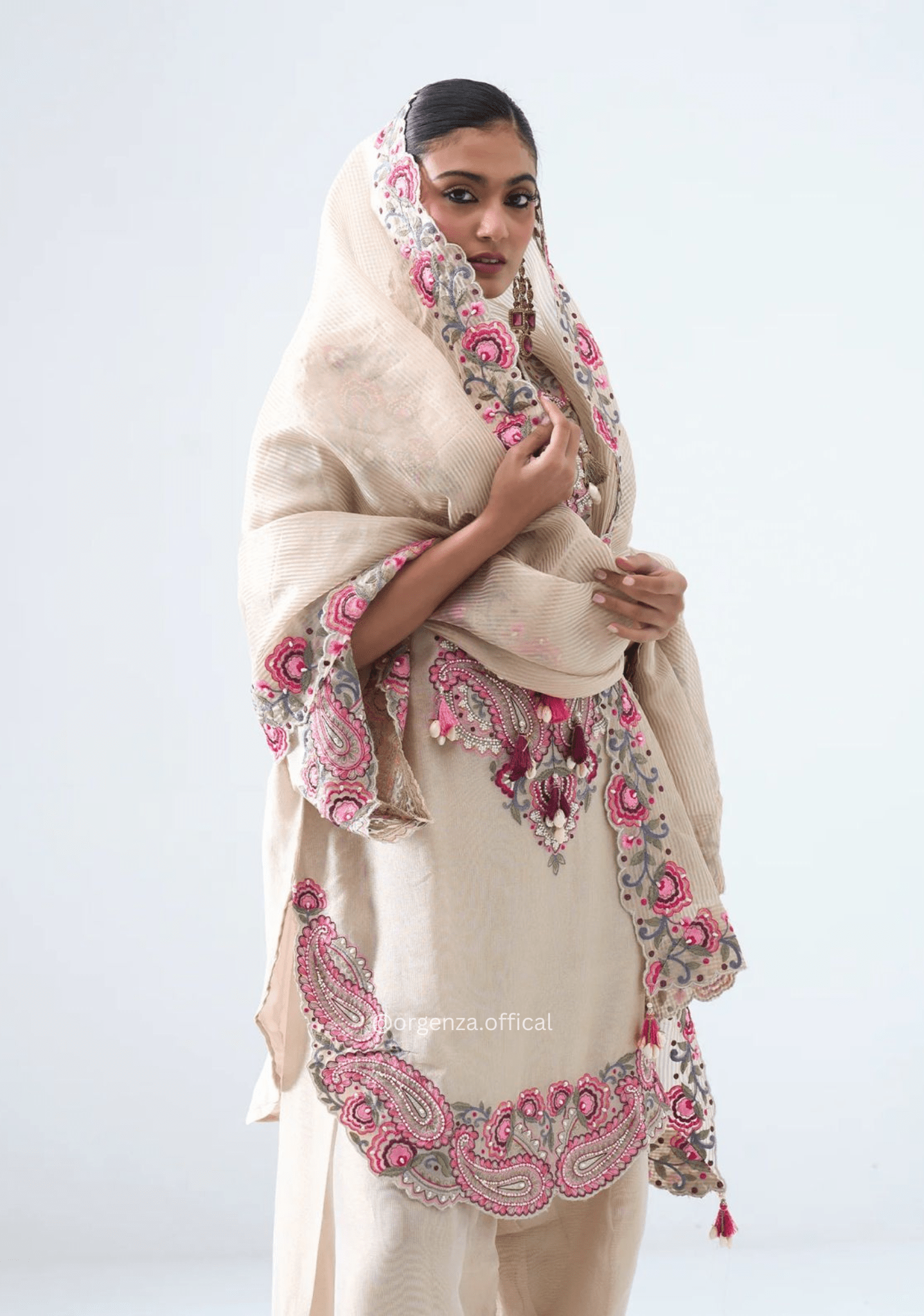 Pure Heavy Georgette Farshi Suit Set - Orgenza Store - digisoch