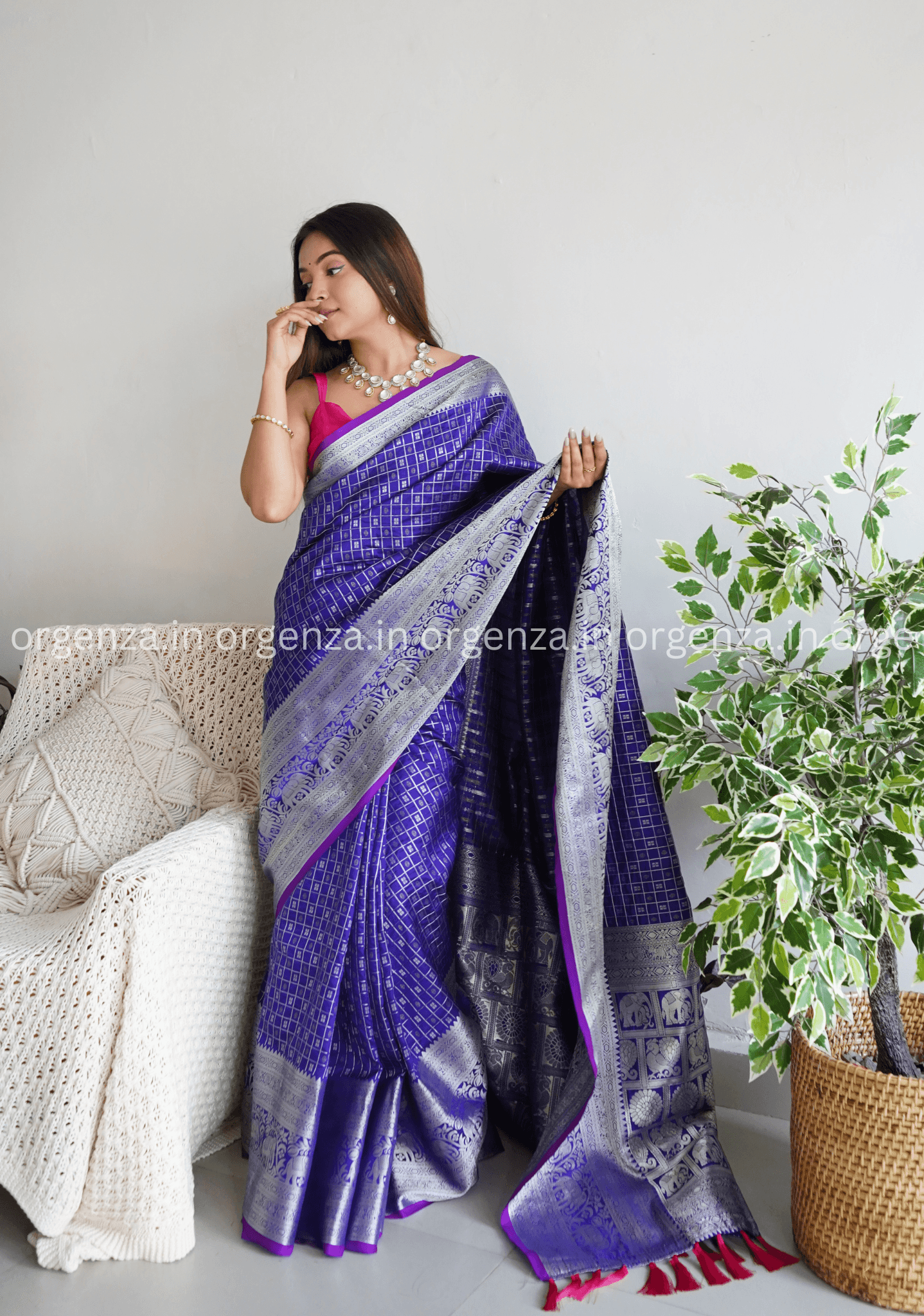 Soft Organza Silk With Embroidery Work - Orgenza Store