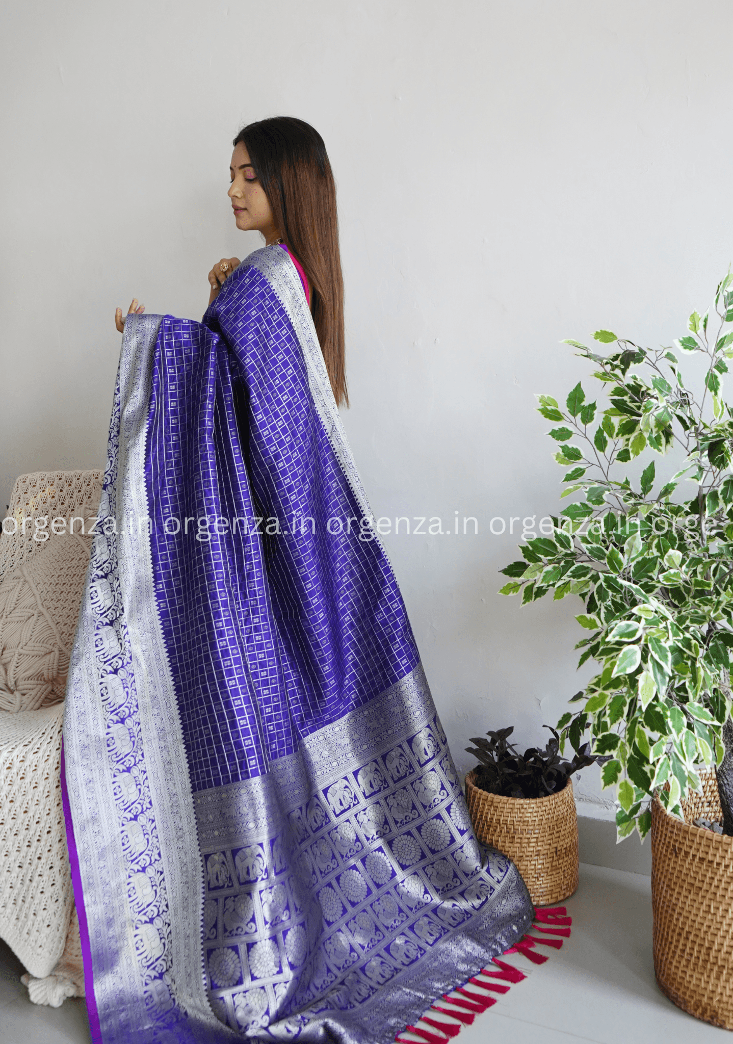 Soft Organza Silk With Embroidery Work - Orgenza Store