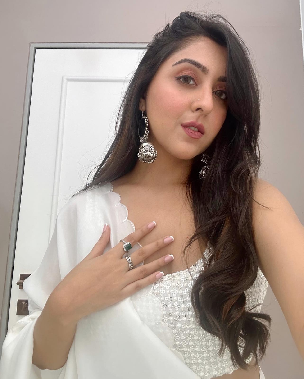 Pure white Rangoli Silk Saree With Cutowork - Orgenza Store